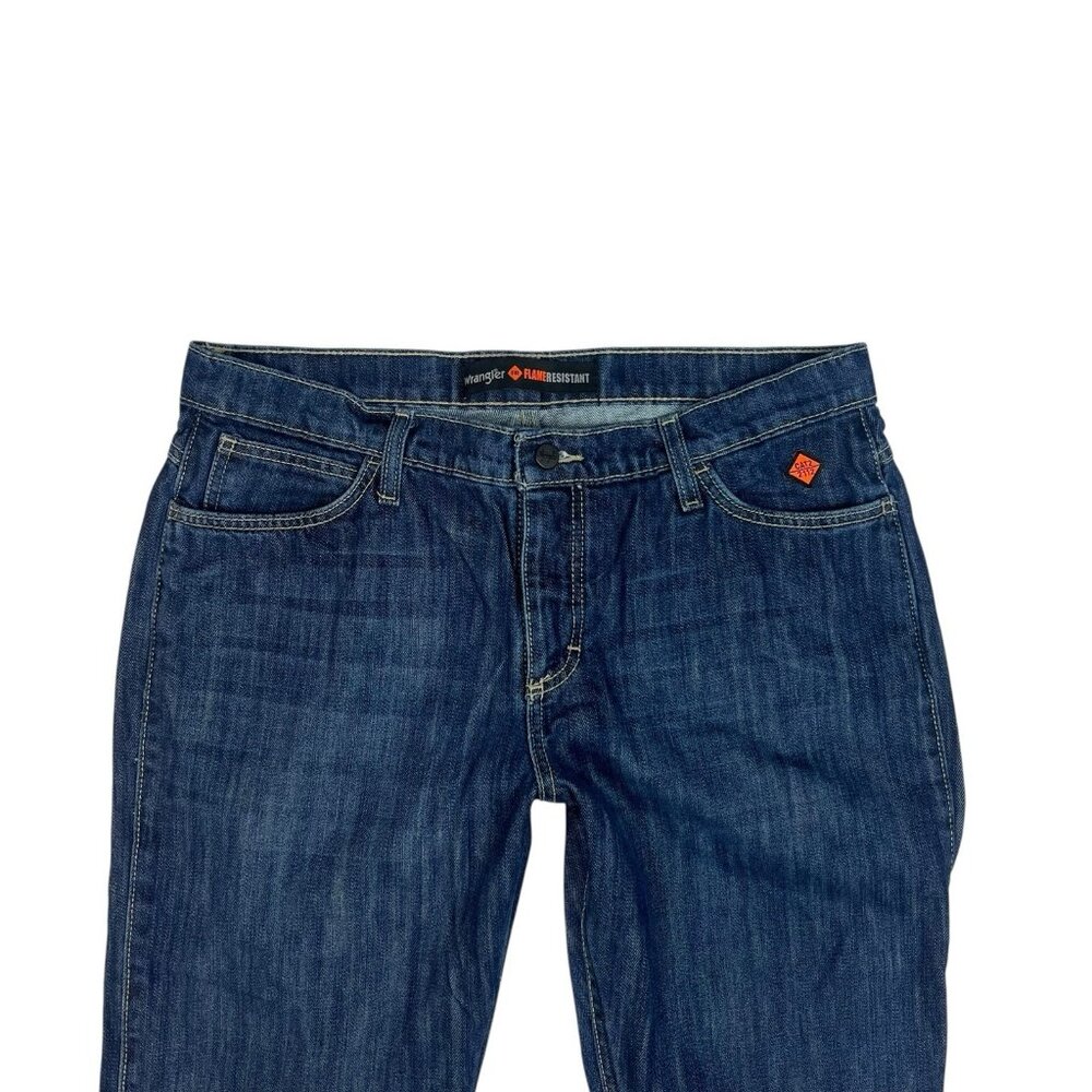 Wrangler FR Flame Resistant Bootcut Jeans Size 13 Juniors Rinse Cat 2/2112 Fire - Picture 6 of 14